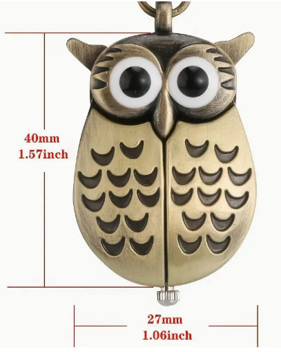 Reloj de bolsillo en forma de búho - Image 2