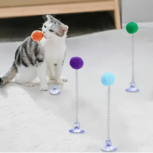 Juguete para Gatos con Pelota y Resorte