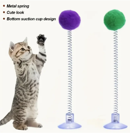 Juguete para Gatos con Pelota y Resorte - Image 2