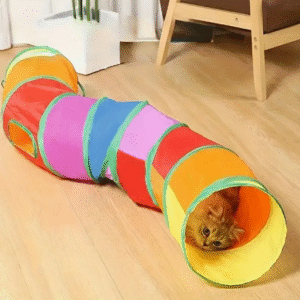 🐾 Túnel plegable para gatos