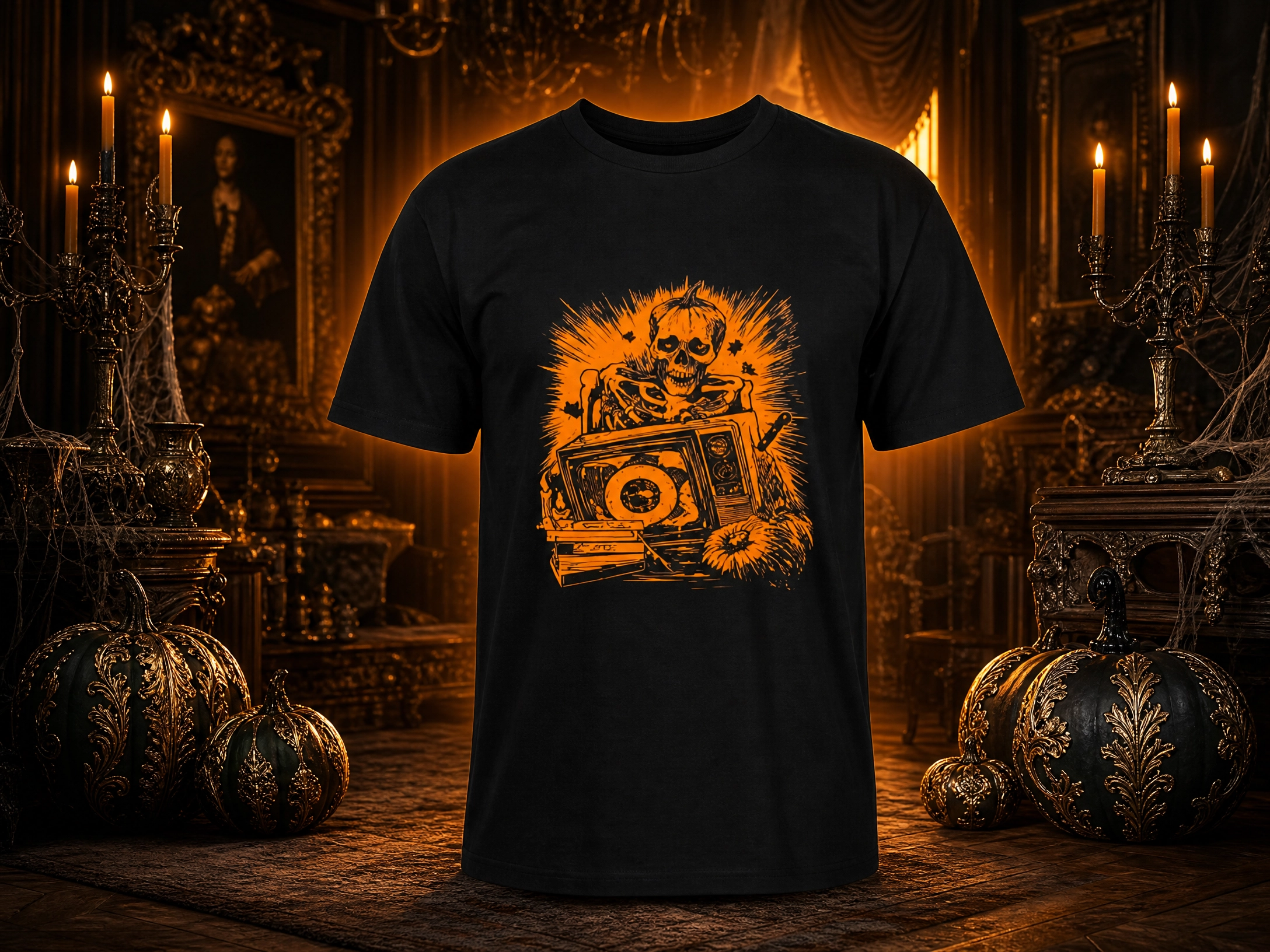 Camiseta Calabaza Retro