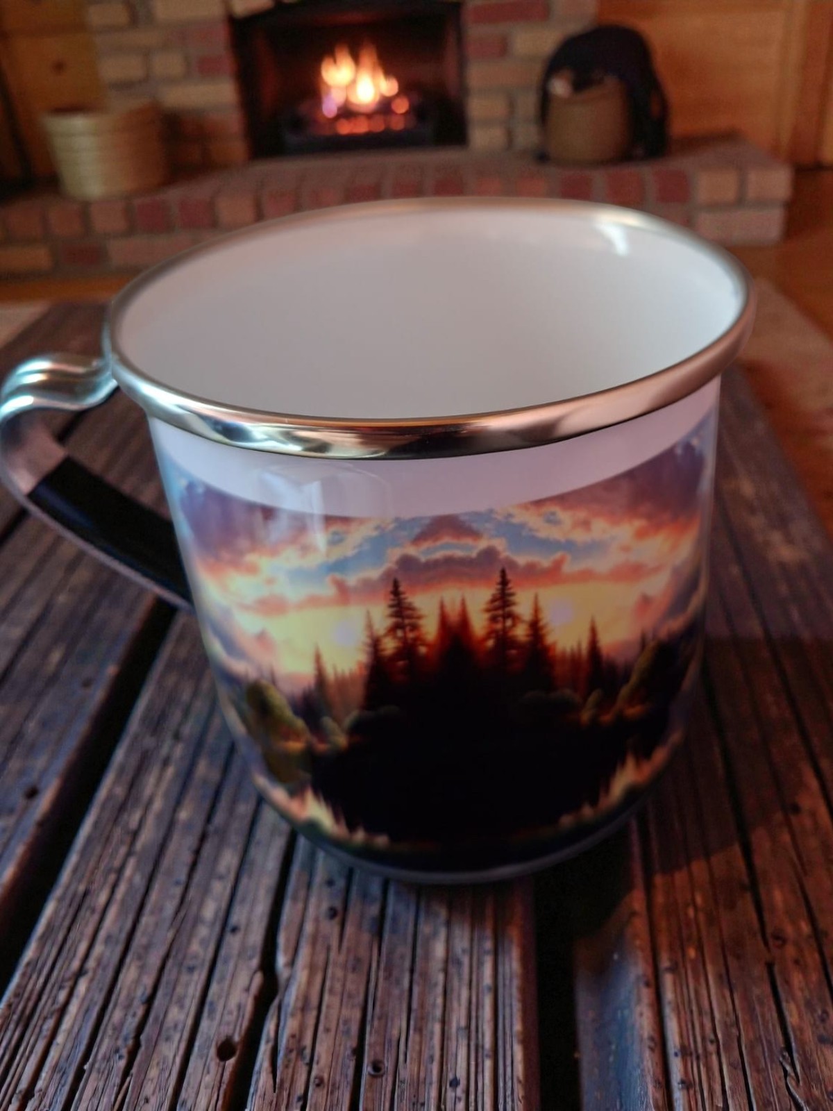 Mug de peltre 9 oz paisaje - Image 3